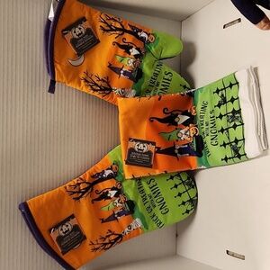 Kitchen Towel 2 Potholders New Halloween Gnomes Trick Or Treat